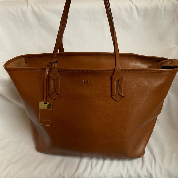 Ralph Lauren Handbags - Ralph Lauren Shopper Saffiano Leather Large Bag